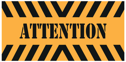 Wall Mural - warning sign, warning text, warning text, traffic lane warning sign