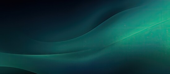 Poster - Abstract green and black backdrop with a curved pattern