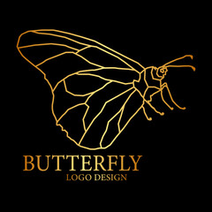 Wall Mural - Butterfly Vector  Logo Design 