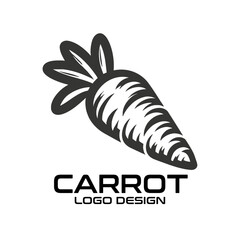 Wall Mural - Carrot Vector Logo Design