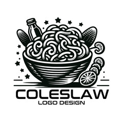 Wall Mural - Coleslaw Vector Logo Design