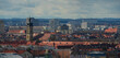 Munich view point across the historical city shape