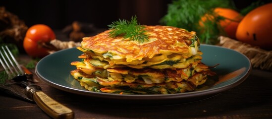 Wall Mural - Plate with Pancake Stack