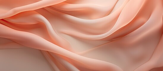 Canvas Print - Pink fabric with numerous folds