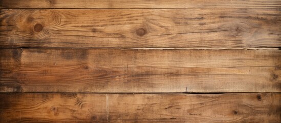 Poster - Wooden plank with rich brown hue