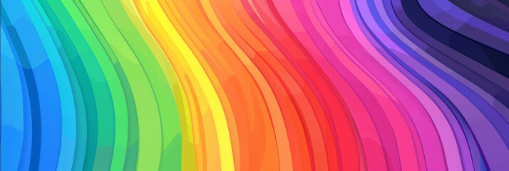 Abstract rainbow colored stripe background