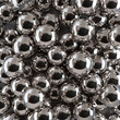 Fondo con detalle y textura de multitud de esferas de plata con reflejos