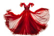 A fancy red dress