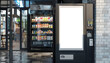 © Pemika - beverage vending machine with blank can mockups for vending machine products