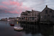 Beautiful Nantucket Island Landmarks Sunrise Morning