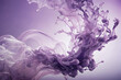 Vibrant lilac ink cloud in water, ideal for abstract and artistic backgrounds