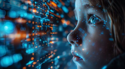young child bombarded with technology