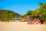 Fototapeta  - Beauty sand beach in Arambol, Goa