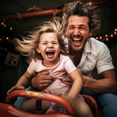 Father-Daughter Day at the Amusement Park