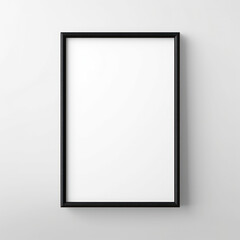 Wall Mural - Black frame hanging on white wall