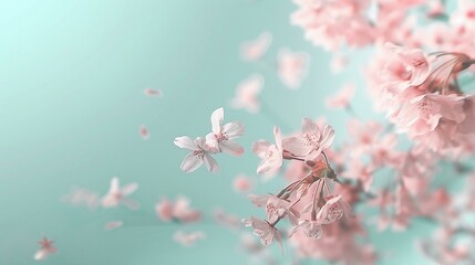 Wall Mural - Pink cherry blossoms