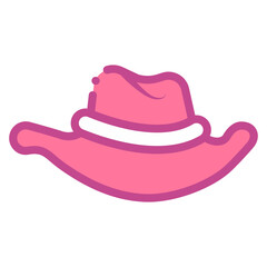 Wall Mural - cowboy hat icon