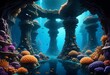 Fantasy a hyperrealistic 8k underwater coral city  (4)