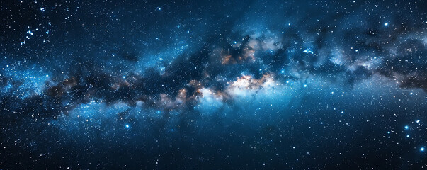Outer space sky with Stars. Galaxy universe black background of shiny starfield texture.