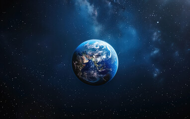 Wall Mural - the earth in space,created with generative ai tecnology.
