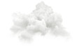 Steam clean clouds realistic cutout on transparent backgrounds 3d illustrations png