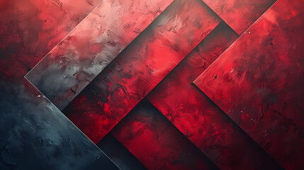 Wall Mural - Craft an image of crimson geometry with an abstract background adorned by striking red geometric stripes 4k wallpaper