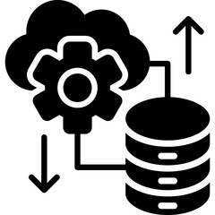 Sticker - Cloud Database Icon