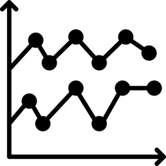 Wall Mural - Line Chart Icon