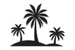 © Tshirt - Silhouette of Palm tree Vector, Palm tree silhouette