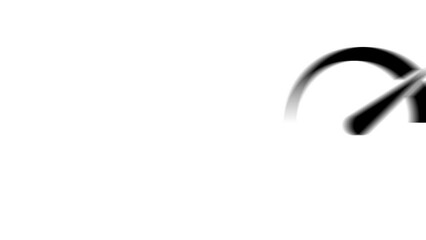 Poster - Animation set, tachometer symbol. Animations: transparency, zooms, transition top to down, transition left to right, slide up to down, slide left to right