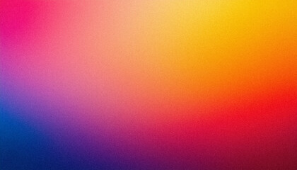 Wall Mural - Vibrant grainy texture blending rainbow colors in a smooth gradient