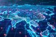 Digital Map of Asian Network Technology created with Generative AI