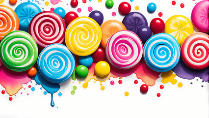 colorful lollipops