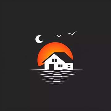 Simple Home Logo Template Design Vector, Emblem, Design Concept, Creative Symbol.