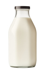 Wall Mural - Milk Bottle Isolated on Transparent Background
