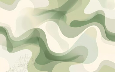 Poster - Minimalist abstract organic background. Vector illustration background in pastel green colors. Suitable for template, cover, poster design.