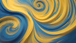 a vibrant yellow and tranquil blue hues blend together in a gentle swirl of colors, creating a calming and relaxing background that exudes happiness and peacefulness.