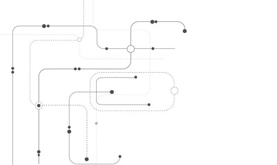 Vector design Network technology and Connection concept. Simple technology graphic background.