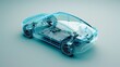 Transparent Eco-Efficient Electric Vehicle: A 3D Model Spotlighting Advanced Propulsion System