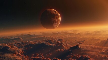 Wall Mural - eclipse: a photo of a lunar eclipse