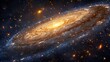 Galaxy: A 3D rendering of the Andromeda Galaxy