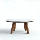 Fototapeta Lawenda - table 3d reandering realistic with white background