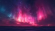 Night Sky: A 3D rendering of the night sky, featuring a vibrant display of the Northern Lights