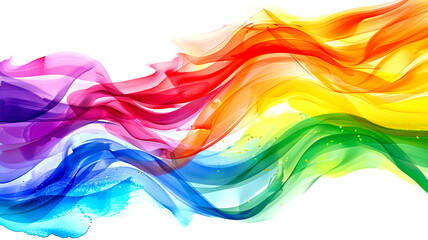 Wall Mural - abstract background with multicolored smoke on a white background.