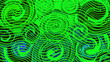 Swirl green color wave background. Neon light texture. Digital backdrop. Abstract wall. Cover design. Galaxy trippy space. Tech pattern. Sustainable. Wavy line. New innovation technology concept.