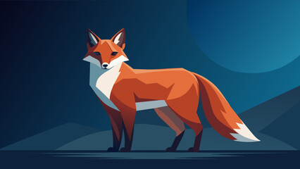 Sticker - fox in the woods