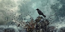 A Bird Standing On A Rock