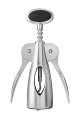 Wall Mural - One wing corkscrew isolated on white. Kitchen utensil