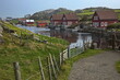 Village Segleim at the island Midbrodoya at Egersund in Norway, Europe
