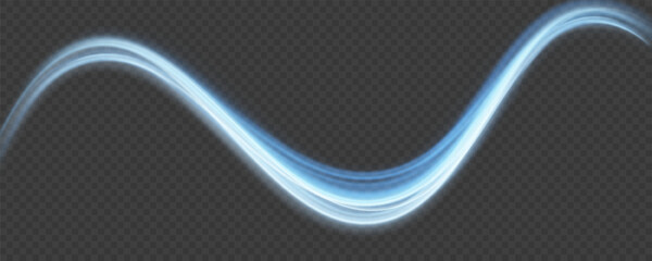 Poster - Image of speed motion on the road. Big data traffic visualization, dynamic high speed data streaming traffic. Abstract background in blue and purple neon glow colors.